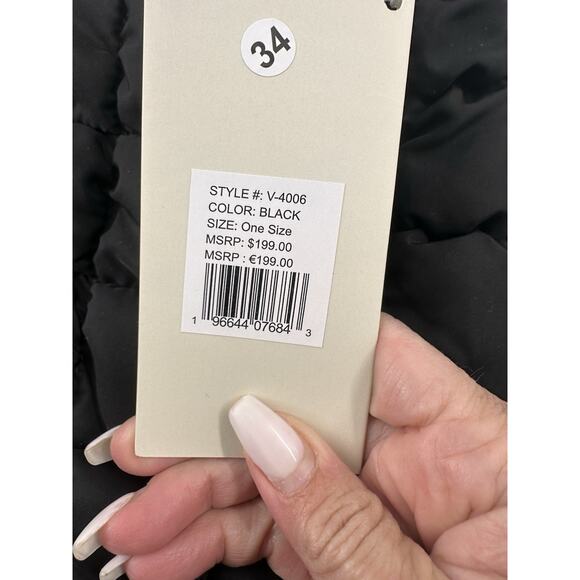 Valentino Orlandi Crossbody Bag Purse Quilted Puffer Black Adjustable Strap NEW - Picture 9 of 9